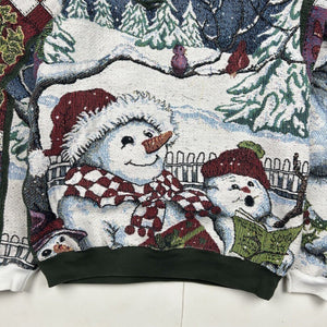 Reworked Blanket Hoodie - Singing Snowmen (Medium)