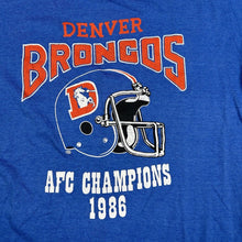 Load image into Gallery viewer, Vintage Denver Broncos 1986 AFC Champions T-Shirt (XL)
