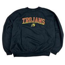 Load image into Gallery viewer, Vintage University of Southern California Trojans Crewneck Sweatshirt Black (XL)