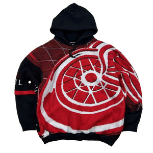 Reworked Detroit Red Wings Blanket Hoodie (L)