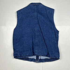 Vintage Button Up Denim Vest (L)